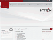 Tablet Screenshot of hytron.de